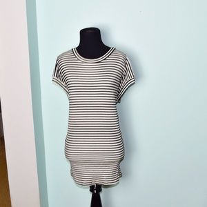 In Joy Clothing Black Striped Tunic